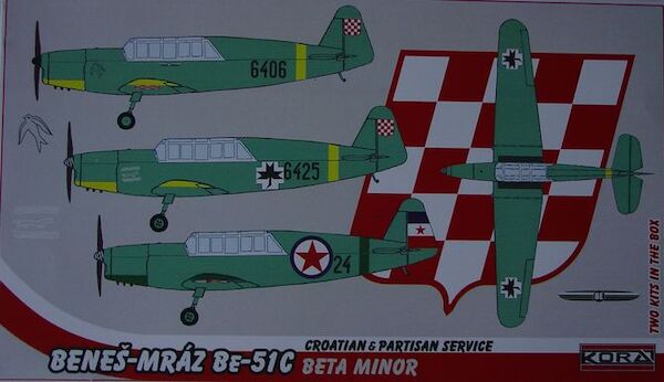 Benes-Mraz Be51C Beta Minor (Croat AF, Yugoslav Partizan) 2 kits included  72168