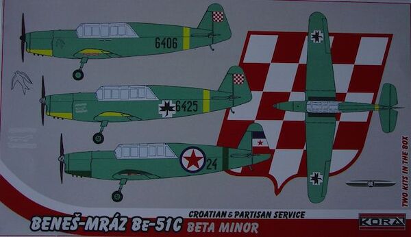 Benes-Mraz Be51C Beta Minor (Croat AF, Yugoslav Partizan) 2 kits included 72168