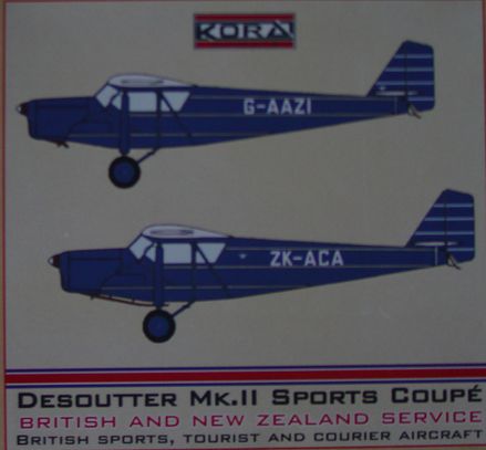 Desoutter Mk. II Sports Coup British and New Zealand service  72169