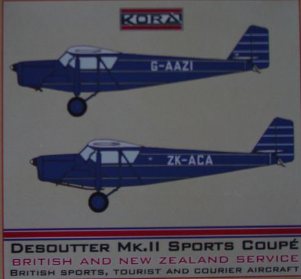 Desoutter Mk. II Sports Coupé British and New Zealand service 72169