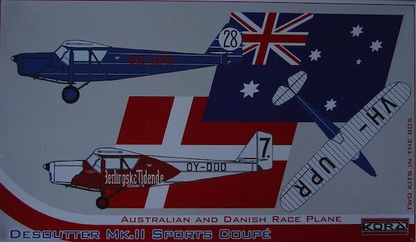 Desoutter Mk. II Sports Coup Australian and Danish race plane (2 kits included)  72170