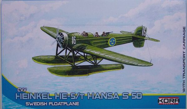 Heinkel He5/T Hansa S5C Swedish Maritime Reconaissance plane, with Transport Cart 72198