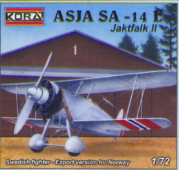 ASJA J14E Jaktfalk II Swedish Fighter - Export version for Norway  7228