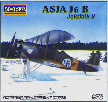 ASJA J6B Jaktfalk II Swedish Fighter - Finnish Ski version  7231