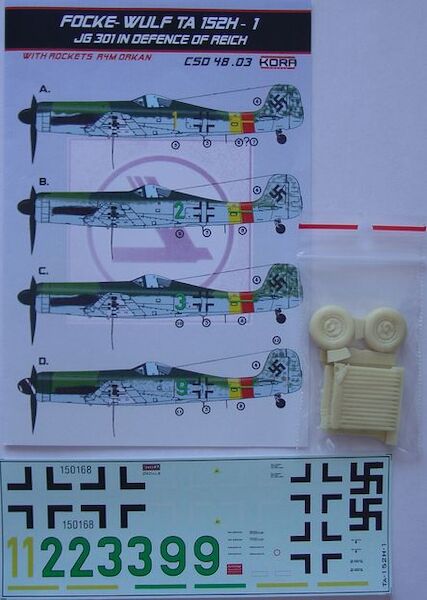 Focke Wulf TA152H-1  with R4M Orkan Rockets (JG301 in defence of the Reich)  CSD4803