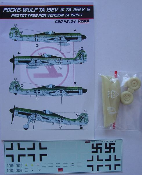 Focke Wulf TA152V-3/V5 prototypes for TA152H-1 CSD4804