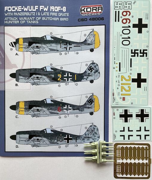 Focke Wulf FW190F-8 with Panzerblitz 1 late Fire Grate Attack Variant  CSD4806