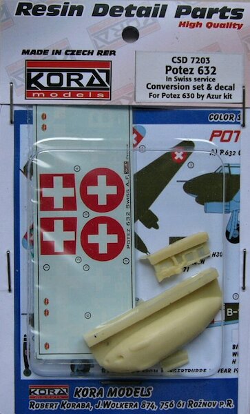 Potez 632  Weapon set Swiss AF (Azur Potez 630)  CSD7203