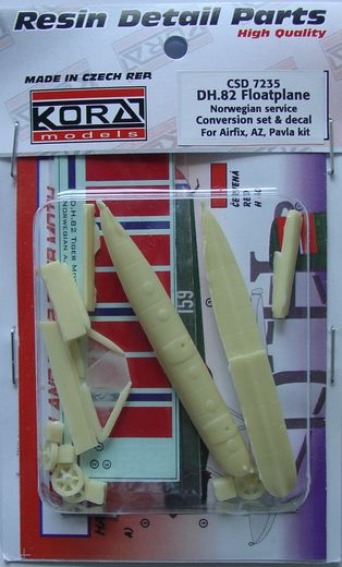 De Havilland DH82 Tiger Moth floatplane (Norwegian service) for Airfix, AZ, Pavla CSD7235