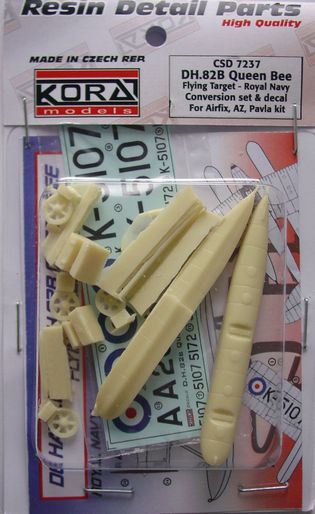 De Havilland DH82b Queen Bee Flying target  (Silver) for Airfix, AZ, Pavla  CSD7237