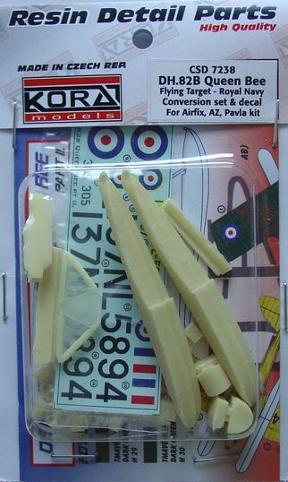 De Havilland DH82b Queen bee Flying target (Camouflaged) for Airfix, AZ, Pavla CSD7238