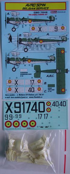 Avro 504N Belgian service (Airfix, A-Model)  CSD7248