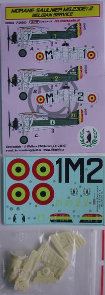 Morane Saulnier MS230 ET-2 Belgian service (Heller/Smer) CSD7250