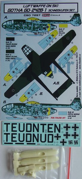 Luftwaffe on Ski: Gotha Go242B-1 Schneekufen set CSD7257