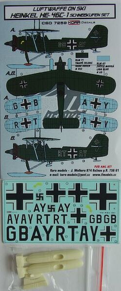 Luftwaffe on Ski: Heinkel He46C-1 Schneekufen set CSD7259