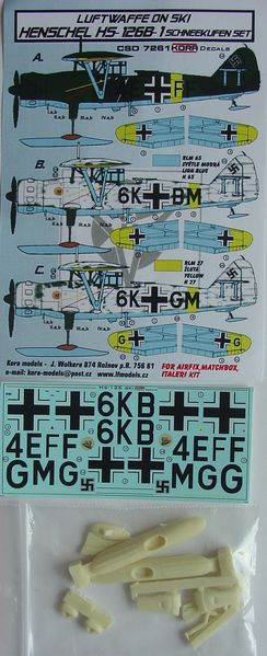 Luftwaffe on Ski: Henschel HS126B-1 Schneekufen set CSD7261