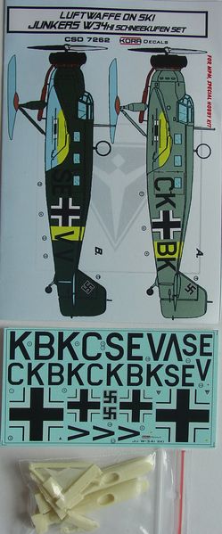 Luftwaffe on Ski: Junkers W34hi Schneekufen set CSD7262