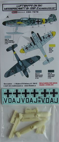 Luftwaffe on Ski: Messerschmitt BF109F-2 Schneekufen set CSD7272