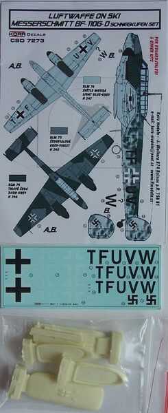 Luftwaffe on Ski: Messerschmitt BF110G-0 Schneekufen set  CSD7273