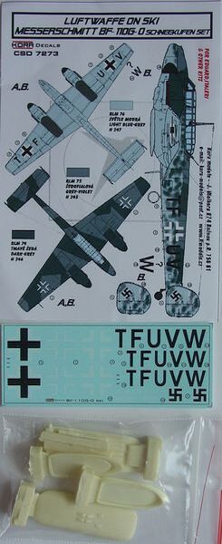 Luftwaffe on Ski: Messerschmitt BF110G-0 Schneekufen set CSD7273