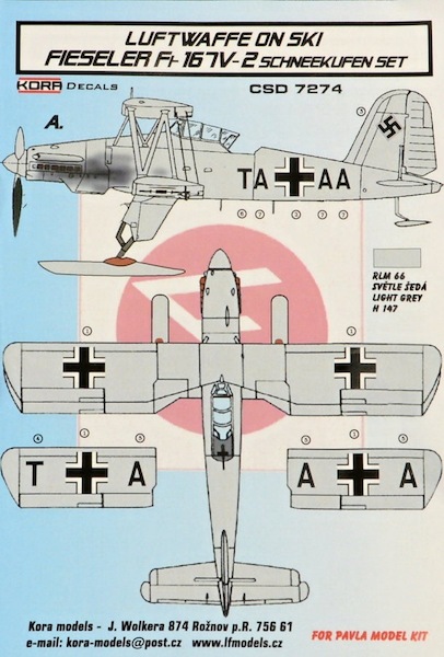 Luftwaffe on Ski: Fieseler Fi167V-2 Schneekufen set CSD7274