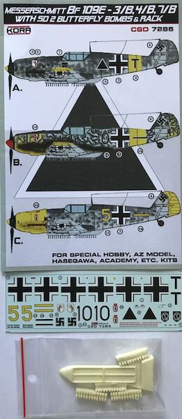 Messerschmitt Bf 109E-3/4/7/B, with SD 2 Butterfly bombs & rack CSD7285