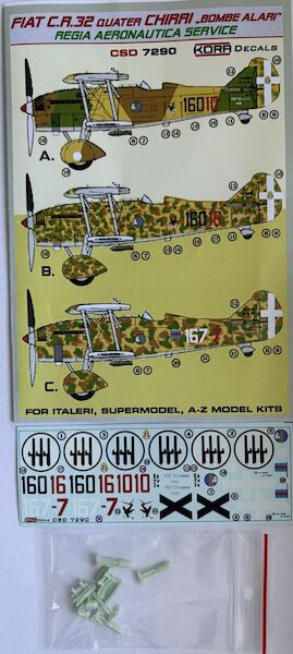 Fiat CR32 Quater  Chirri "Bombe Alari" (Fighter Bomber) Regia Aeronautica  CSD7290