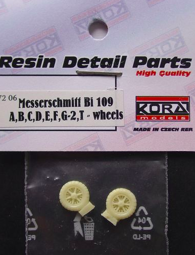 Messerschmitt BF109A-G-2 Weighted wheels  D7206