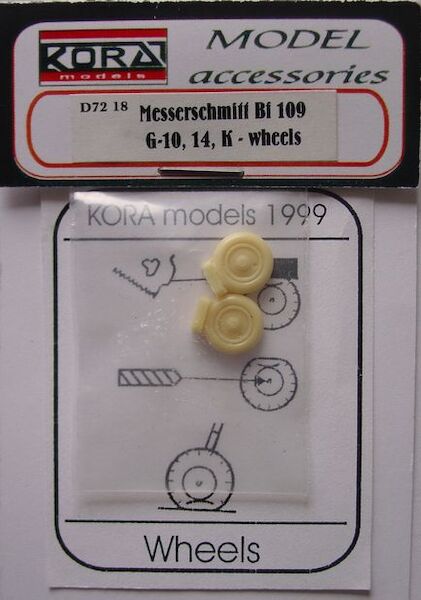 Messerschmitt BF109G-10-14,K-4 weighted wheels D7218