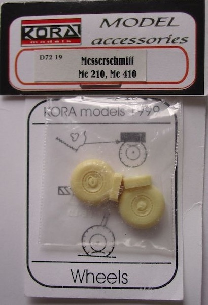 Messerschmitt BF210, Me410 weighted wheels  D7219