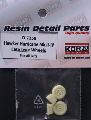 Hawker Hurricane MKII-IV Late type wheels d7258