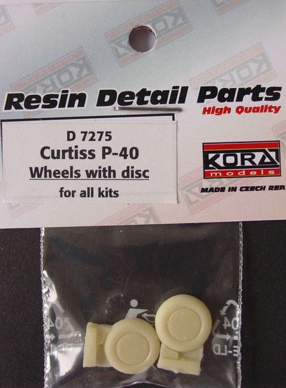Curtiss P40 Warhawk wheels with disc d7275