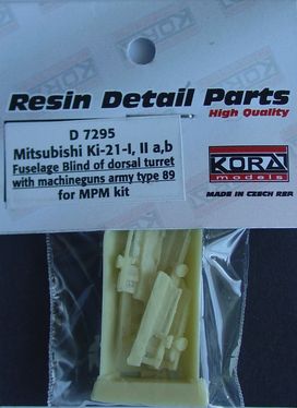 Mitsubishi Ki21-1a,b,c "Sally"' Fuselage blind of dorsal turret with Army type 89MG (MPM) d7295