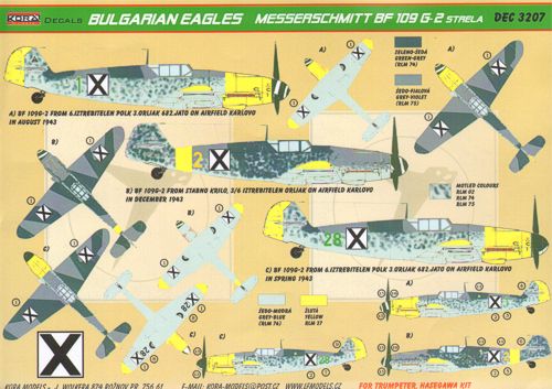 Messerschmitt BF109G-2 (Bulgaria) DEC3207