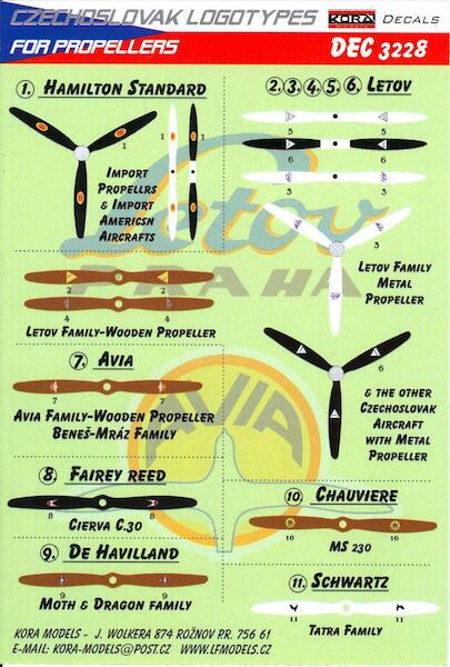 Czechoslovak logotypes for Propellers DEC3228