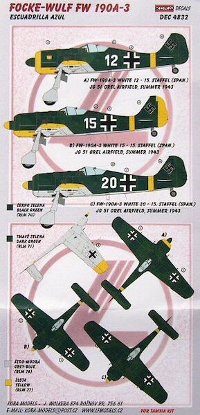 Focke Wulf FW190A-3(Esquadrilla Azul)  DEC4832