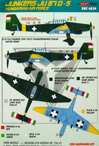 Junkers Ju87D-5 (Royal Hungarian AF) DEC4834