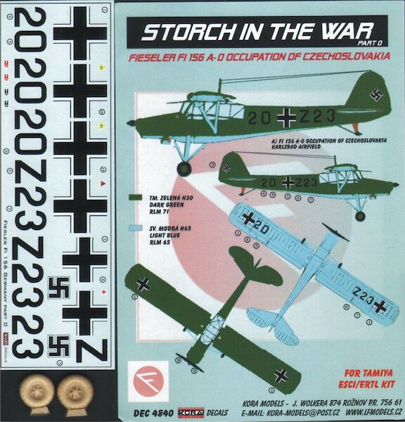 Fieseler Fi156A-0 Storch in the war Part 0: Occupation of Czechoslovakia (Luftwaffe)  DEC4840