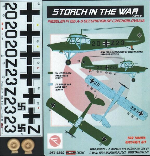Fieseler Fi156A-0 Storch in the war Part 0: Occupation of Czechoslovakia (Luftwaffe) DEC4840