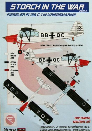 Fieseler Fi156C-1 Storch in the war Part 2: In Kriegsmarine dec4842
