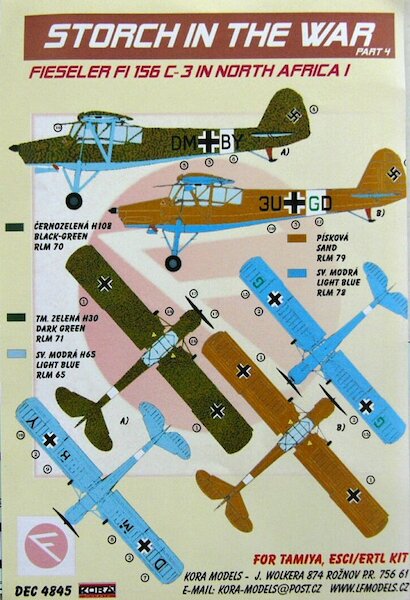 Fieseler Fi156C-3 Storch in the war Part 4: In North Africa part 2  DEC4845