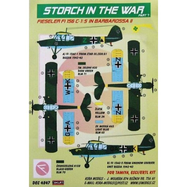 Fieseler Fi156C-1/2 Storch in the war Part 7: Operation Barbarossa II dec4847