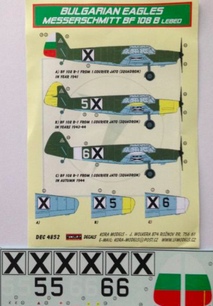 Messerschmitt BF108B (Bulgarian Eagles) DEC4852