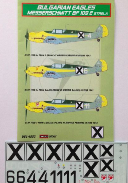 Messerschmitt BF109E Strela (Bulgarian Eagles) DEC4853