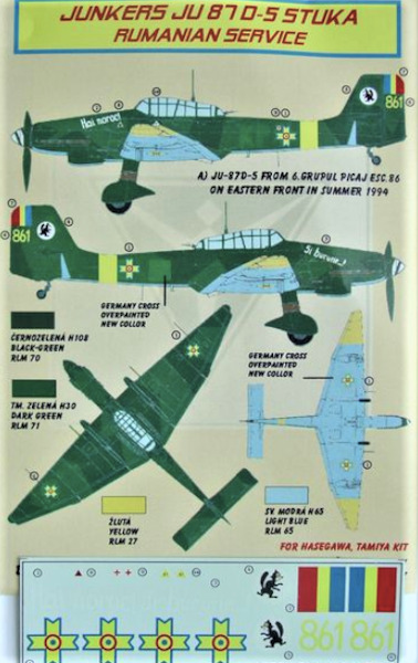 Junkers Ju87D-5 Stuka Rumanian AF (Romanian AF) DEC4862