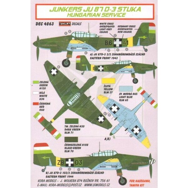 Junkers Ju87D-3 Stuka (Hungarian AF) DEC4863