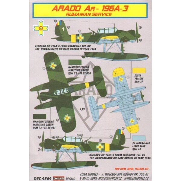 Arado Ar196A-3 (Rumanian Service) DEC4864