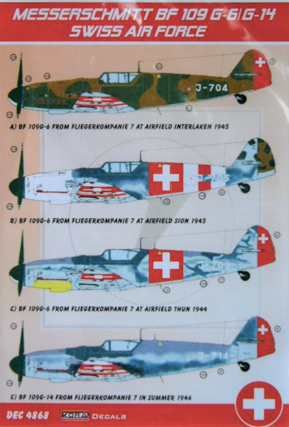 Messerschmitt BF109G-4/G-14 (Swiss AF) DEC4868
