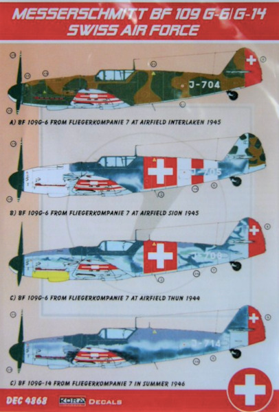 Messerschmitt BF109G-4/G-14 (Swiss AF)  DEC4868