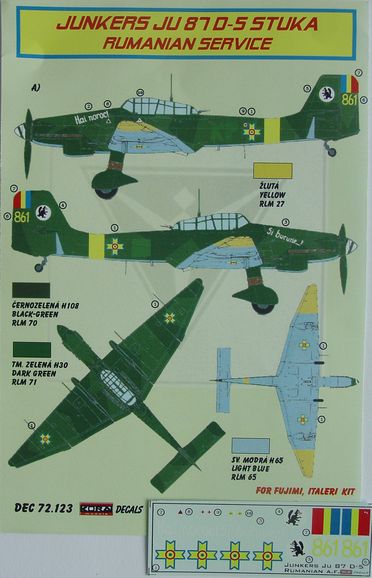 Junkers Ju87D-5 (Rumanian Service) DEC72123
